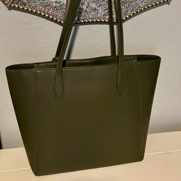 Kate Spade Forest Green Tote Purse - Picture 2 of 7